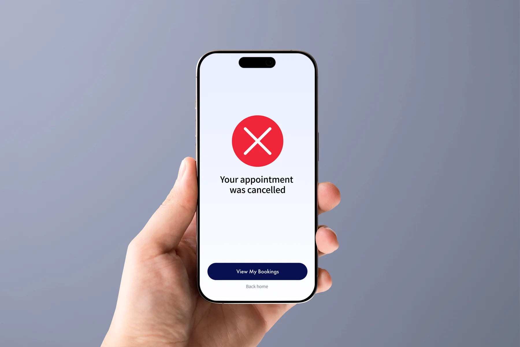 CareRoute appointment cancelled success screen