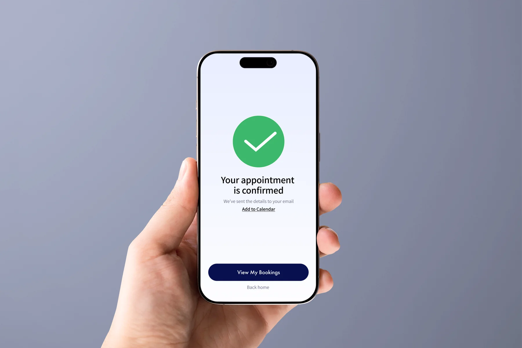 CareRoute appointment confirmed screen