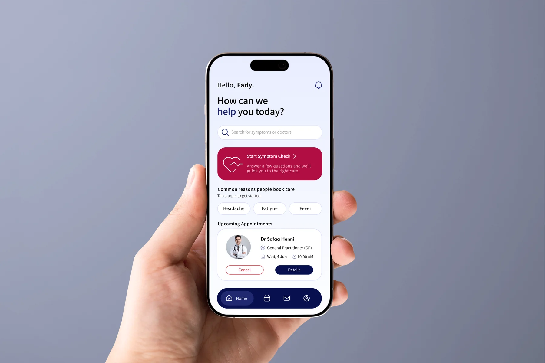 CareRoute home screen