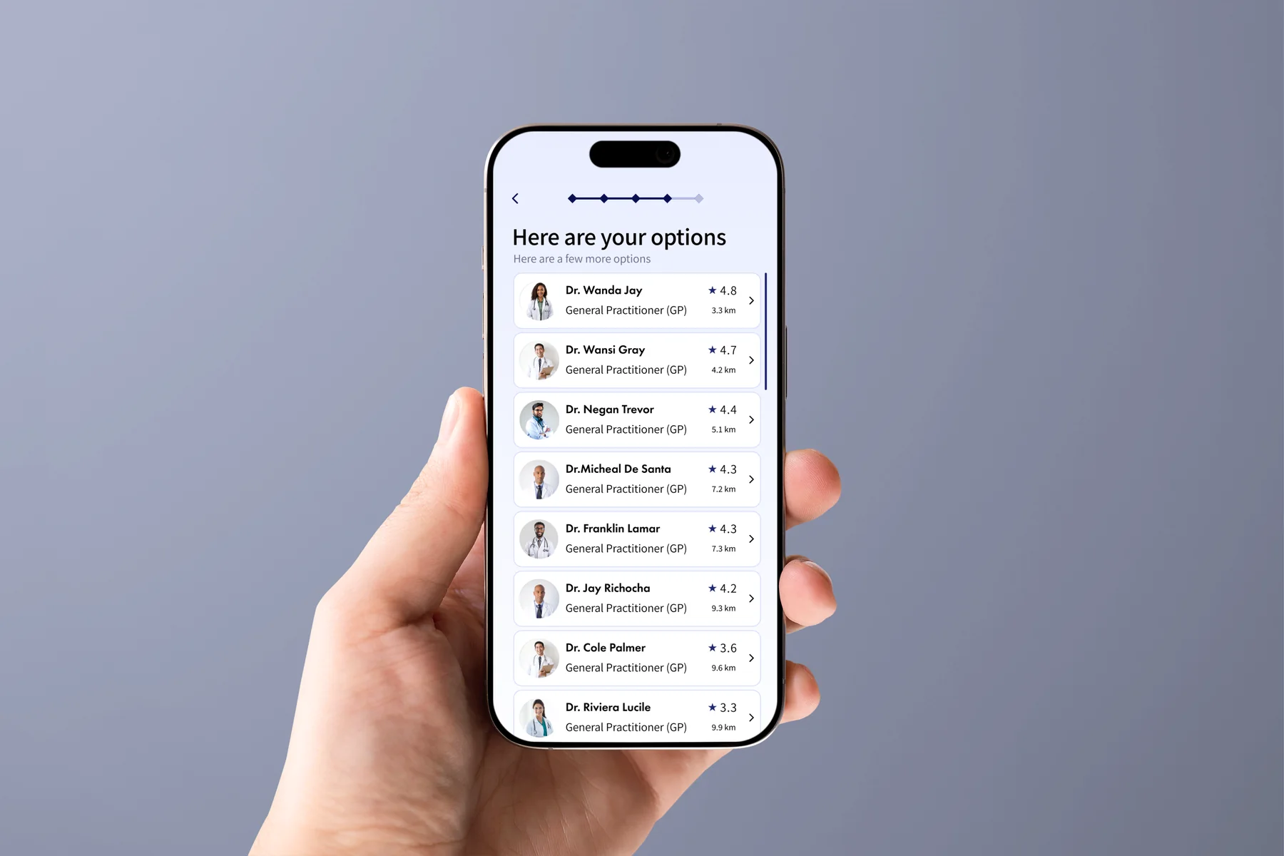 CareRoute doctor comparison screen