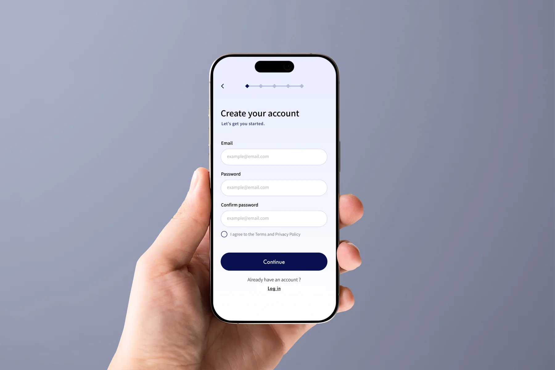 CareRoute sign up screen
